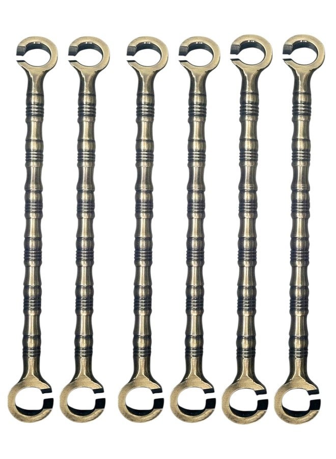 Proniks Decorative Brass Swing Chain, 12 inch Length, 16 mm Thickness, Heavy-Duty Metal Construction for Indoor and Outdoor Jhulas (Pack of 24) - Image 1